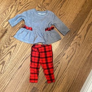 Tartan flannel set